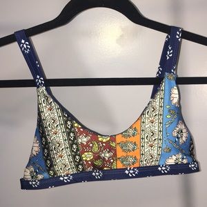 Reversible Printed Bikini Top